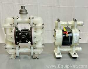 Lot of 2 Air-Operated Double Diaphragm Pumps