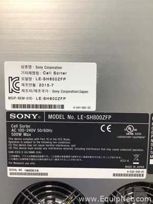 Citômetro de Fluxo Sony LE-SH800ZFP