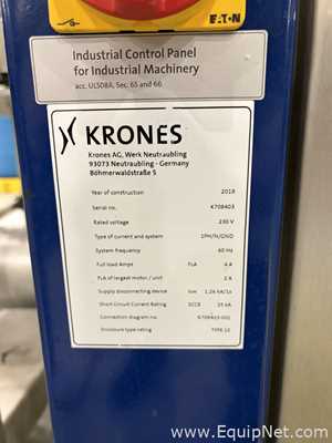 Máquina Verificadora Krones Cantronic 709
