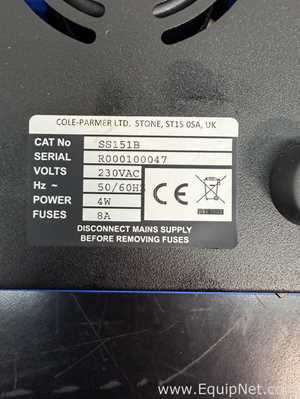lote de  3 Agitador e Placa de Aquecimento Cole Parmer SS151B