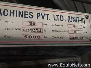 Lote de 3 Máquinas para Formado, Llenado, Sellado Shubham Flexible Packaging Machines Pvt Ltd SPM-1200L