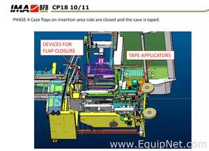 IMA - BFB End of Line Vial Packaging Line for Single Vials into Carton with Automatic Case Packer