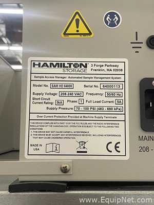 Hamilton Storage Sam HD 64000 Sample Storage
