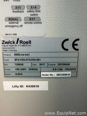 Zwick Roell Group 500N Tensile Tester