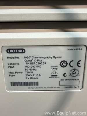 Sistema FPLC Bio-Rad NGC Quest 10 Plus