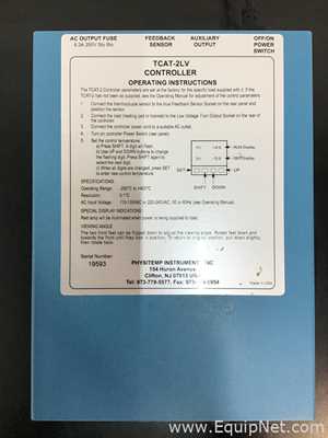 Controlador Physitemp TCAT-2LV