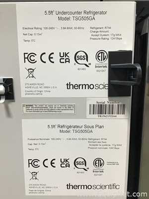 Thermo Scientific TSG505GA Undercounter Refrigerator