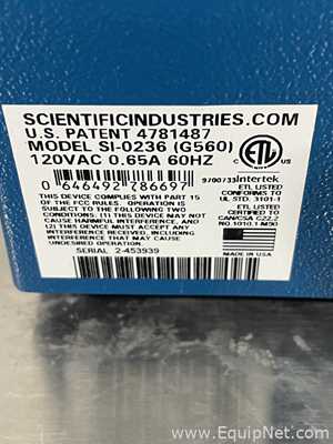 Lote de 4 Mezclador de Laboratorio Science industries G-560