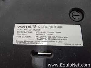 Lote de 2 Centrífuga para laboratorio VWR Mini Centrifuge