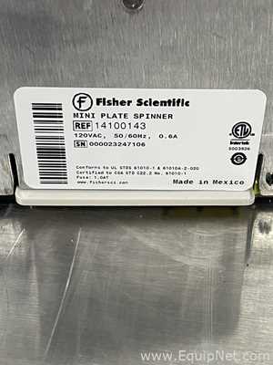 Lote de 2 Centrífuga para laboratorio Fisher Scientific 14100143