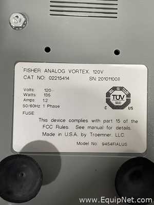 Lot of 2 Fisher Brand 02215414 Mixer