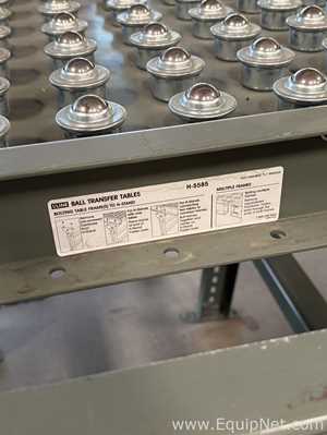 Lot of 2 Uline H5585 Ball Roller Conveyor