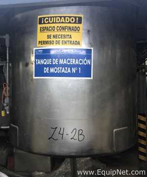 1200L Stainless Steel Single Wall Tank With Top Hatch