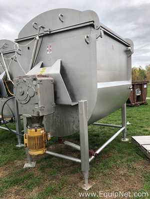 APV 120 CU. FT. Sanitary Stainless Steel Jacketed Ribbon Blender With Scrapers