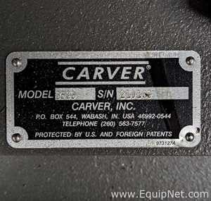 Carver 3693 Manual Heated Press 25 Ton, 230V, 15" x 15"