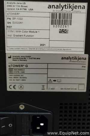 96 well Analytik Jena Model SP-1022 qTOWER³ G qPCR System Thermal Cycler