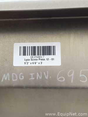 Prensa de Tornillo para Deshidratadoras Lyco Manufacturing Inc Screw Press 12-01