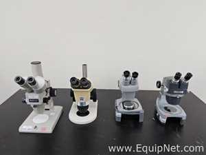 Lote de 4 Microscopio Various 