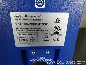 Applied Biosystems Automate Express DNA Extraction System