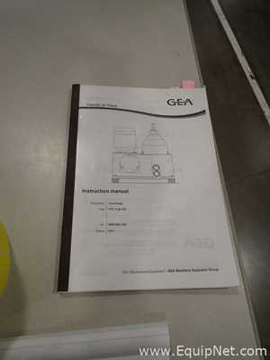 GEA Westfalia Separator Group FTC 1-06-107 Stainless Steel Separator Centrifuge