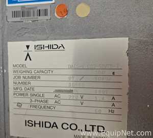 Lote de  Verificador de Peso Ishida Scales MFG DACS