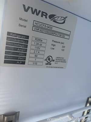 Congelador VWR HCUCFS-0430