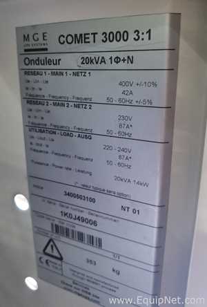 MGE UPS Systems COMET 3000 3:1 Power Supply