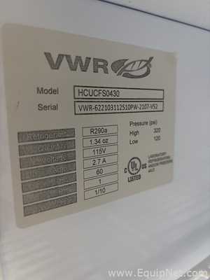 VWR HCUCFS-0430 Freezer