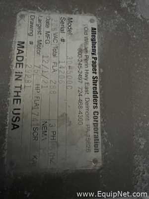 Allegheny Paper Shredders Corporation 30-500c Shredder