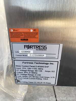 Fortress Technologies Stealth Metal Detector with Conveyor