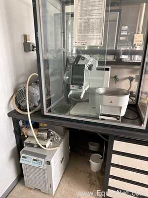Buchi R-300 Laboratory Evaporator with Edwards XDS5 Vacuum Pump and Julabo FC600 Chiller