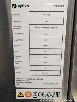 Unused Cytiva Xcellerex XDR-50 Bioreactor and Cytiva X-Station Controller