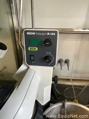 Buchi Rotavapor R-124 Evaporator Condenser with Edwards nXDS6i Atex Vacuum Pump