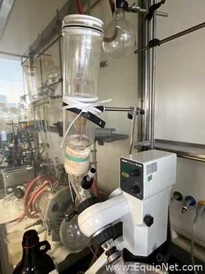 Buchi Rotavapor R-124 Evaporator Condenser with Edwards nXDS6i Atex Vacuum Pump