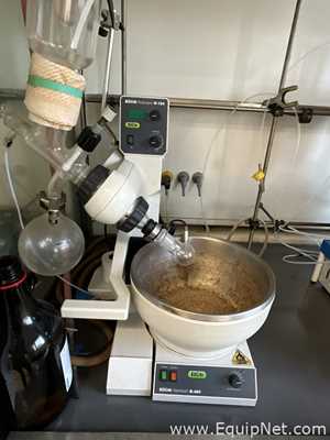 Buchi Rotavapor R-124 Evaporator Condenser with Edwards nXDS6i Atex Vacuum Pump