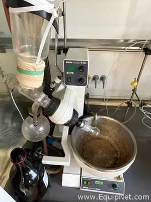 Buchi Rotavapor R-124 Evaporator Condenser with Edwards nXDS6i Atex Vacuum Pump