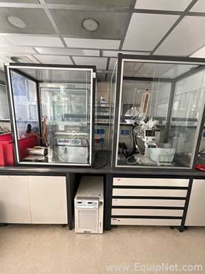 Buchi R-300 Laboratory Evaporator with Edwards XDS5 Atex Vacuum Pump and Julabo FC600 Chiller
