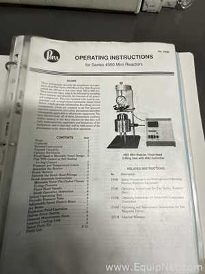Reactor Parr Requisitos de aire  