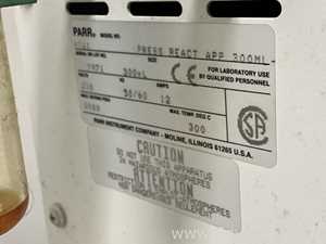 Reactor Parr Requisitos de aire 0.3 L