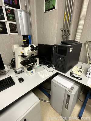 Carl Zeiss Microimaging AxioPlan Fluorescence Microscope BIORAD Radiance 2000 Laser Scanning System