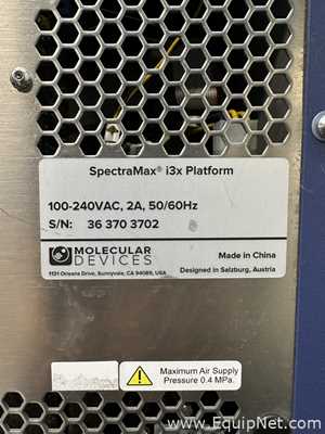 Lector de Microplacas Molecular Devices Spectramax i3X