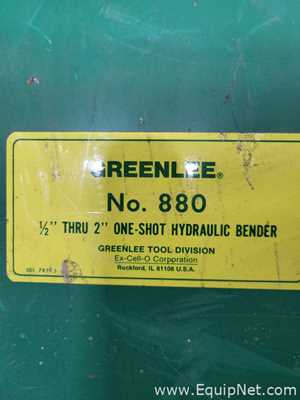 Dobladora Greenlee 880