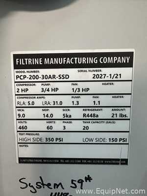 Enfriador Filtrine PCP-200-30AR-SSD