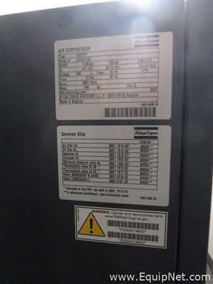 Atlas Copco GA37FF  Rotary Screw Air Compressor with Integrated Refrigerated Air Dryer and Tank