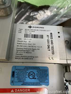 Domino M230i-WR100-90-110x300-LEFT Print and Apply Labeler