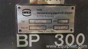 IWKA BP-300 Blister Packing Machine