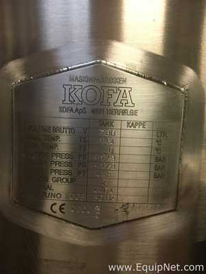 Kofa Stainless SteeL 730 liters Tank