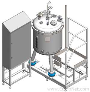 Raff And Grund 460L Stainless Steel Vessel Skid with Magnetic Driven Agitator