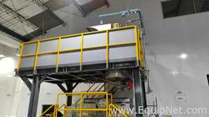 Mixing Platform For High Viscosity Products With Mixing Tank And Two Motors And Mixers