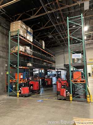 Lot of Installed Pallet Racking